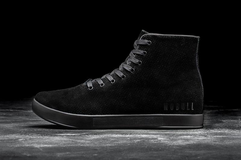 Men\'s Nobull High-Top Suede Trainers Black | SG T2307C